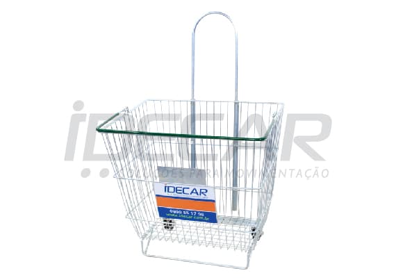 CESTA ZINCADA COM RODAS - C020Z