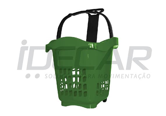 CESTA PLÁSTICA COM RODAS - C030P - 2