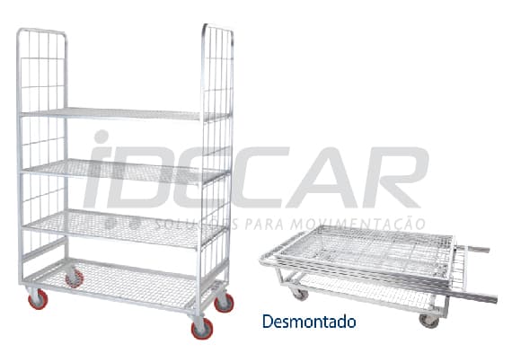 CARRINHO EXPOSITOR COM RODAS - ID340 - 3